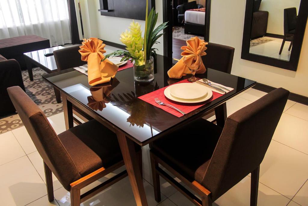 Posezení v ubytování Brentwood Suites