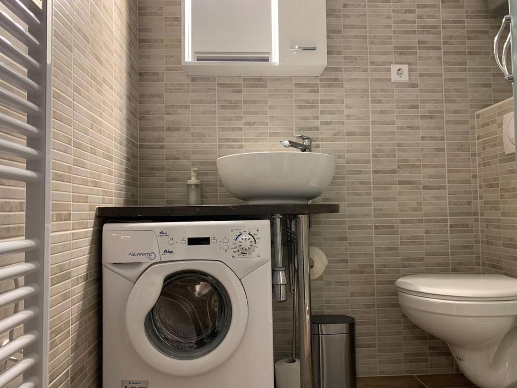 Kúpeľňa v ubytovaní Studio apartment in center of Zagreb "Vidra"