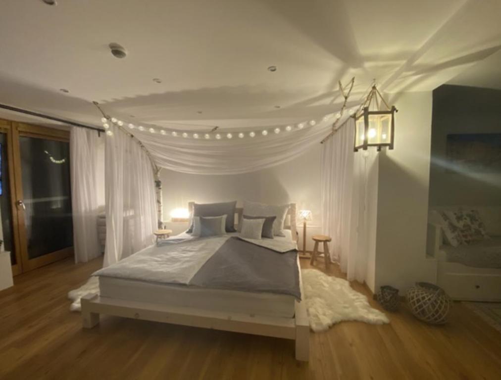 Posteľ alebo postele v izbe v ubytovaní Apartmán Casia