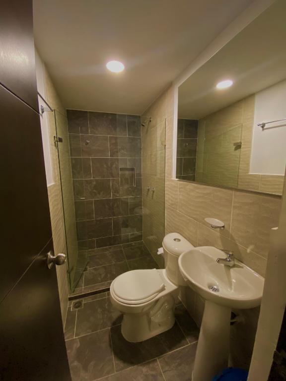 Koupelna v ubytování Hotel Buenos Aires Central