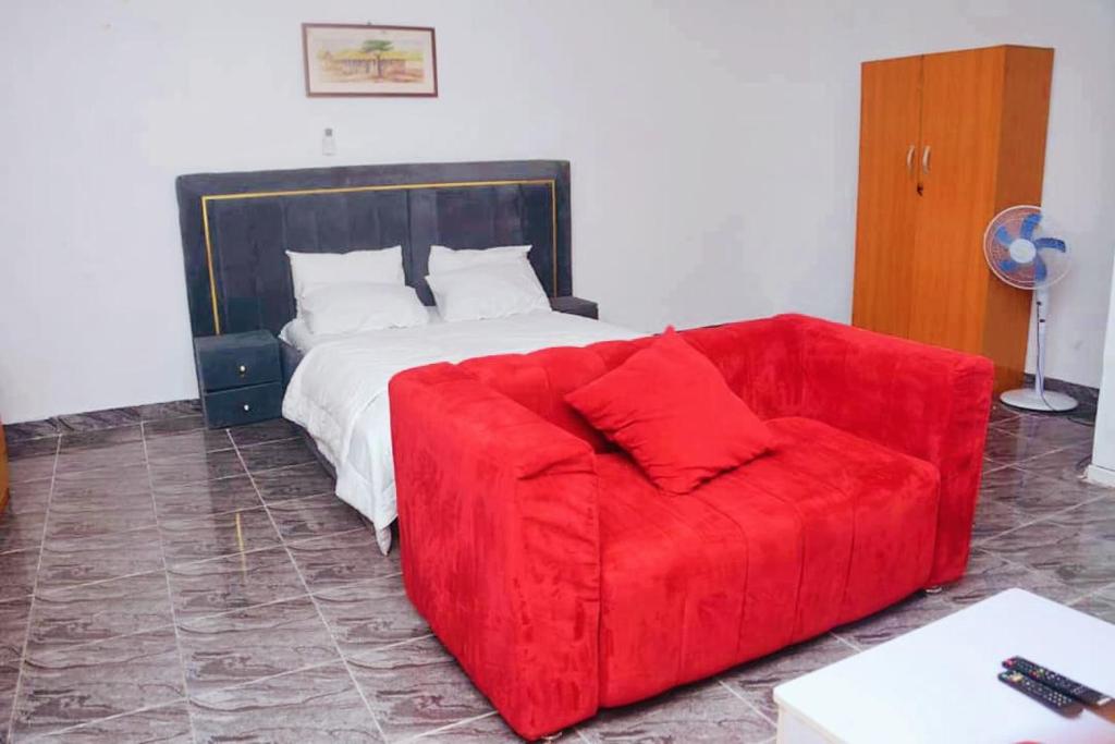 Posezení v ubytování Cosy 1bedroom apartment