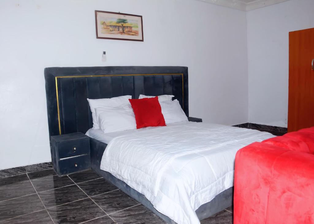 Postel nebo postele na pokoji v ubytování Cosy 1bedroom apartment