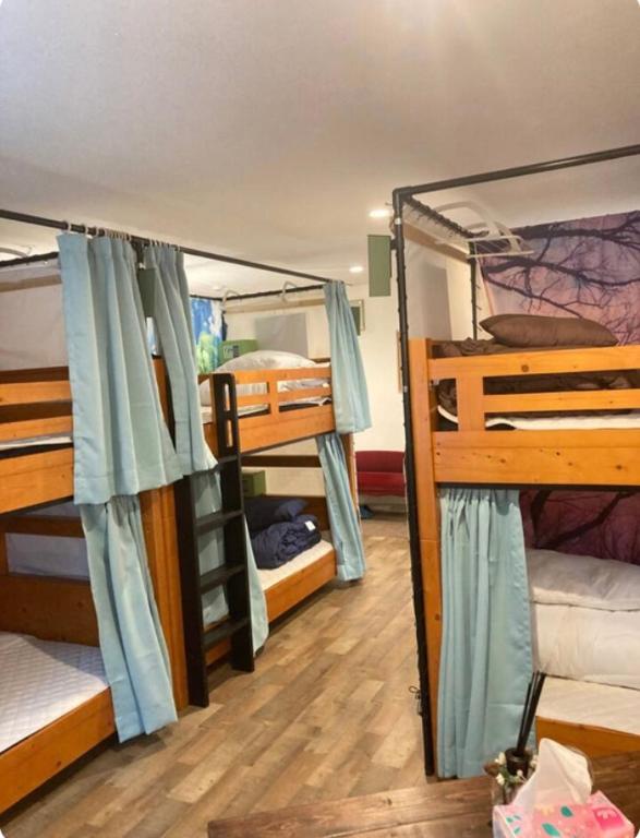 Voodi või voodid majutusasutuse Minato Hostel toas