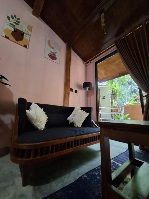 Posezení v ubytování Mini Smole Cabin