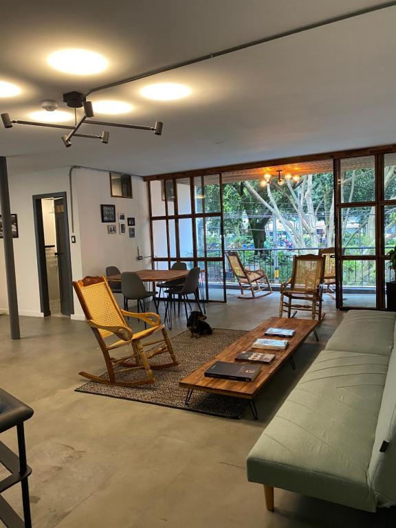 Posezení v ubytování Casa Mosaiko Primer Parque Laureles