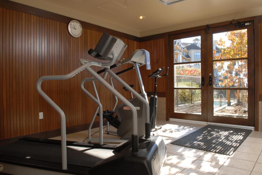 Het fitnesscentrum en/of fitnessfaciliteiten van Ermitage du Lac