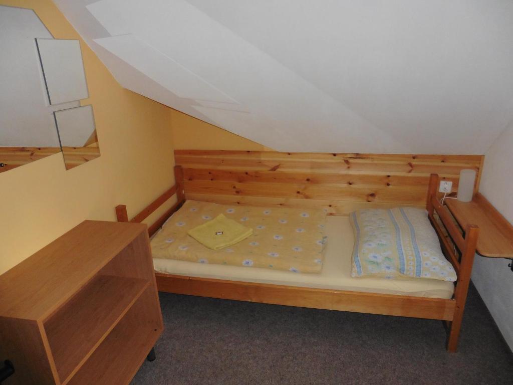 Postel nebo postele na pokoji v ubytování Jako doma