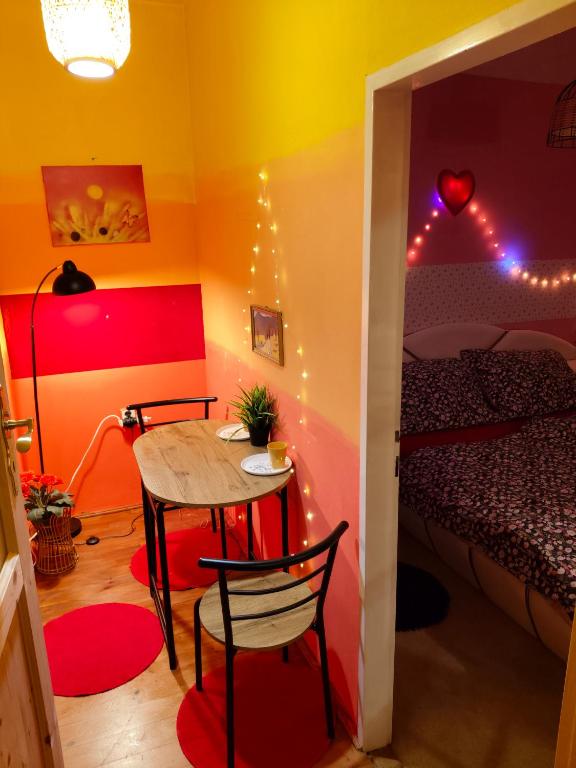 Łóżko lub łóżka w pokoju w obiekcie Pension Relax