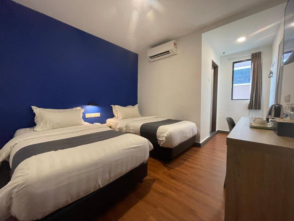 Asia Premium Hotel Kuala Terengganu - Deluxe Tweepersoonskamer Met 2 Aparte Bedden