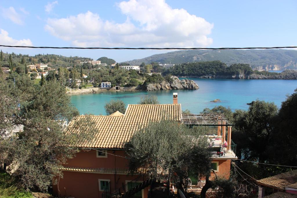 a house with a view of a lake at Belvedere Paleo in Paleokastritsa