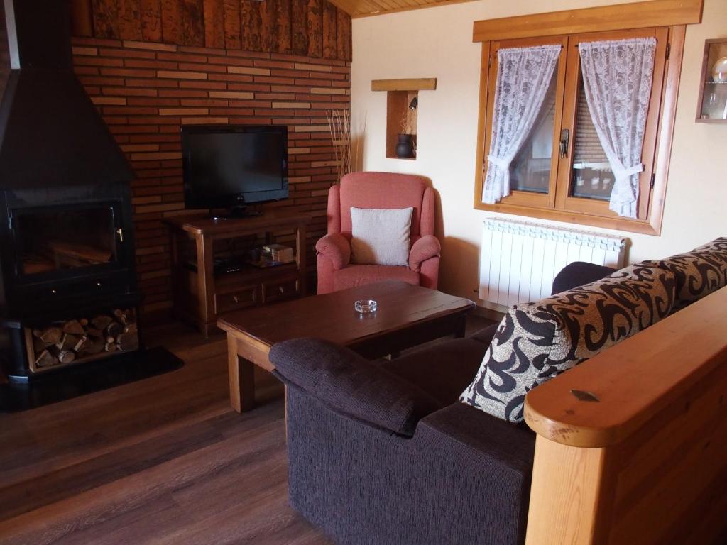 TV a/nebo společenská místnost v ubytování Casa Lueza