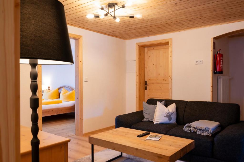 Postel nebo postele na pokoji v ubytování Haus Barbara