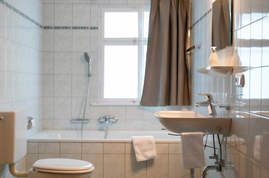 Koupelna v ubytování Haus Barbara