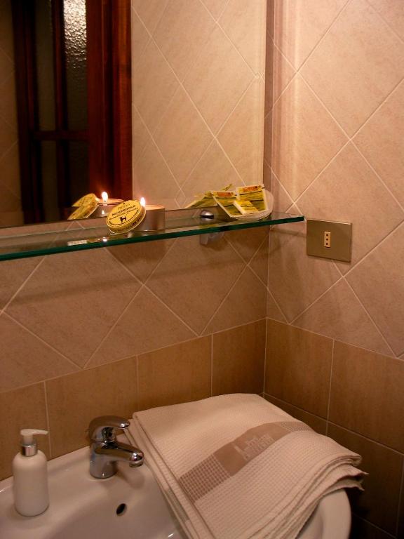 Koupelna v ubytování B&B Le Logge Di Sopra