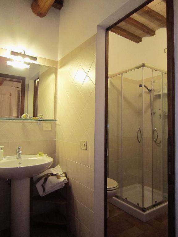 Koupelna v ubytování B&B Le Logge Di Sopra