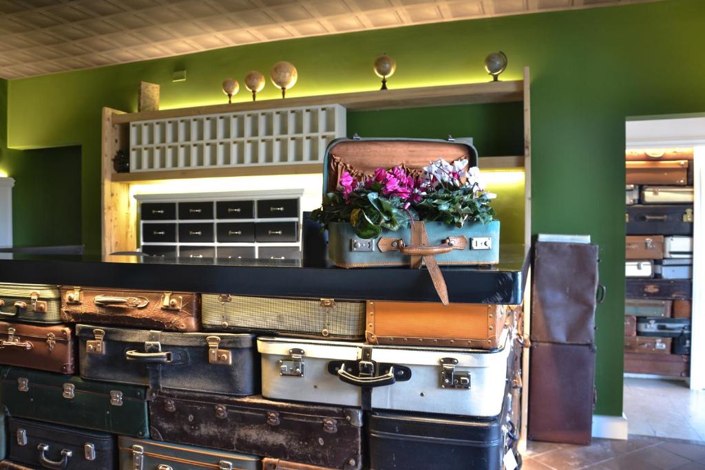 Kuchyň nebo kuchyňský kout v ubytování Hotel Bardolino