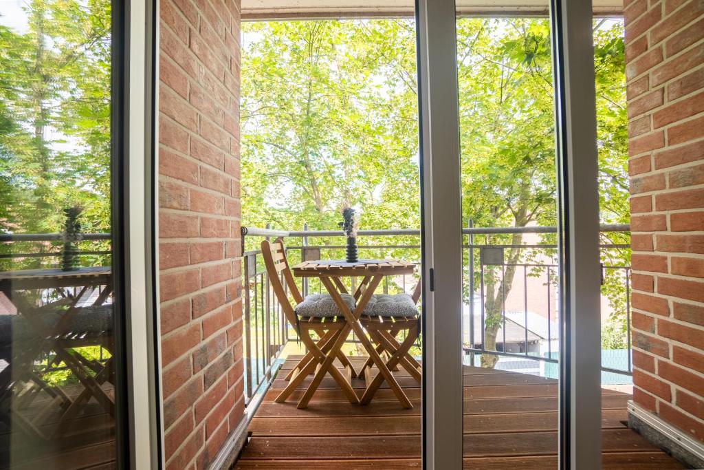 Balkón nebo terasa v ubytování Appart-Haus Business Apartments