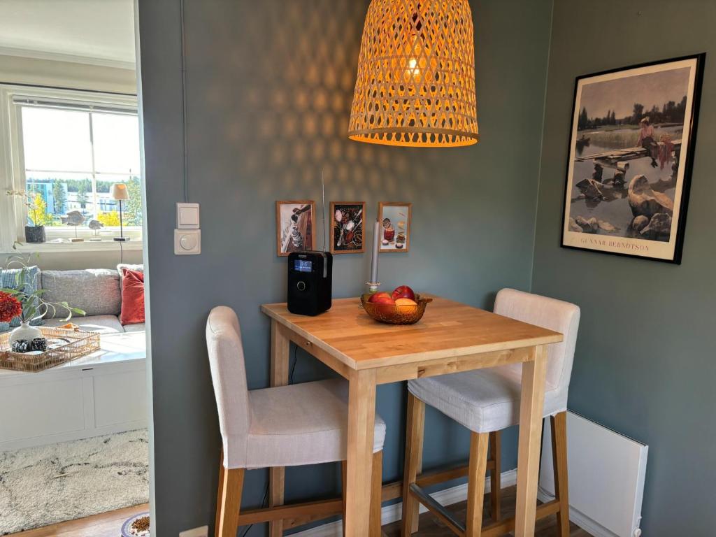 Posezení v ubytování Konglefaret - apartment in Hønefoss