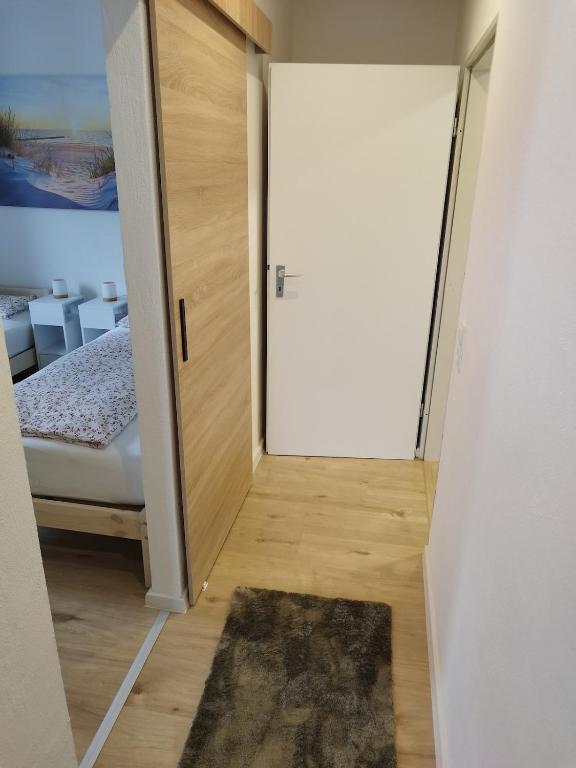 Postel nebo postele na pokoji v ubytování Kleine Wohlfühloase