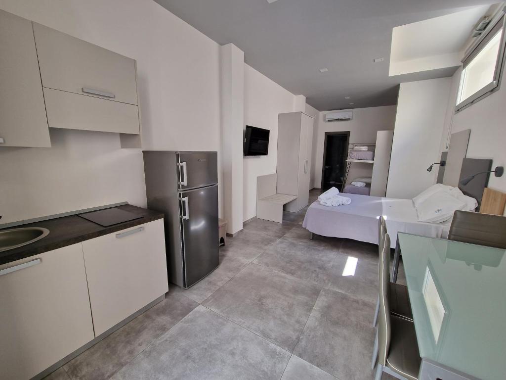 Kuchyň nebo kuchyňský kout v ubytování Marebed Apartments & Rooms
