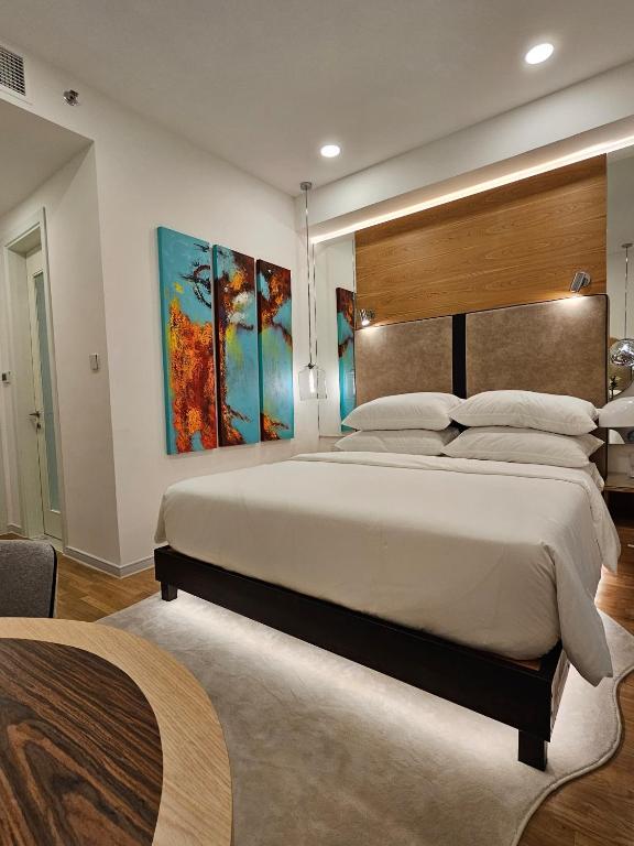 Voodi või voodid majutusasutuse The Langkawi Luxury toas
