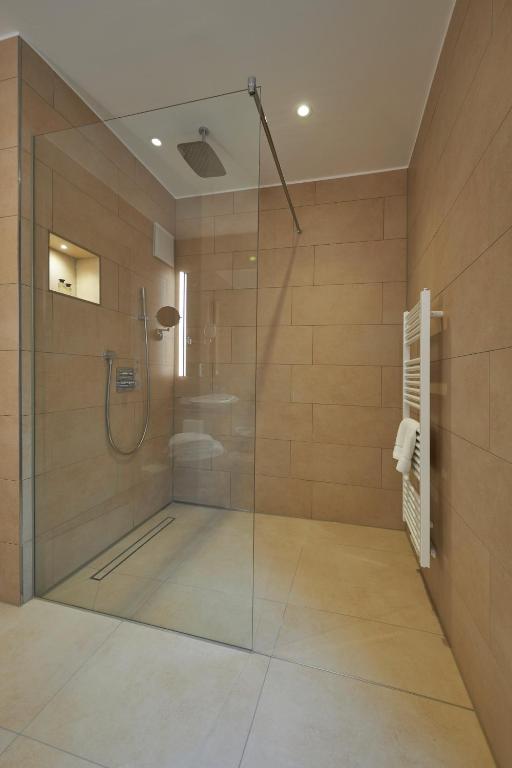 Koupelna v ubytování Hotel Villa Düne