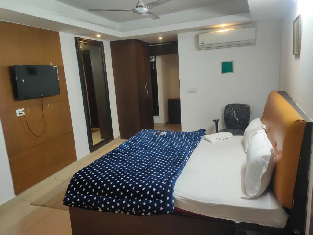 Postel nebo postele na pokoji v ubytování Hotel Blueberry
