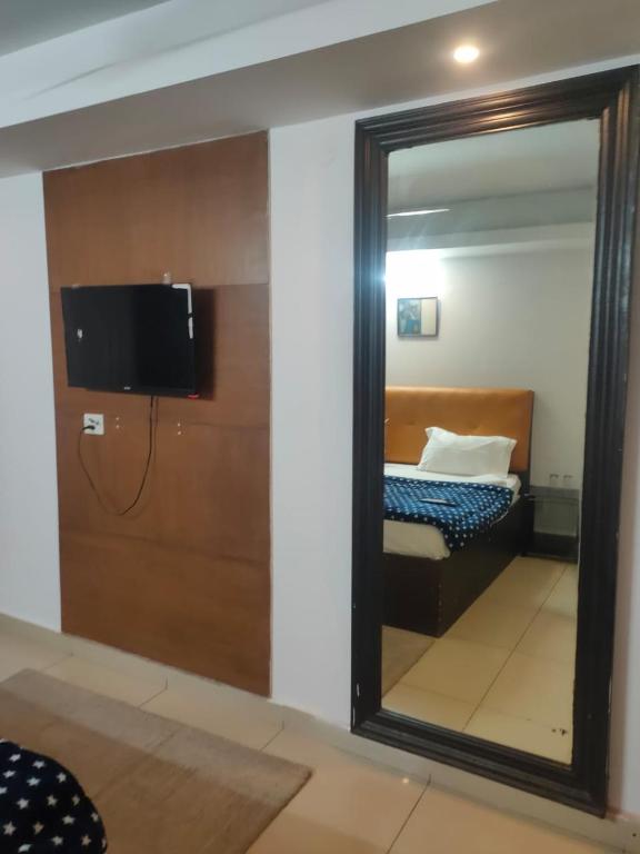 Postel nebo postele na pokoji v ubytování Hotel Blueberry