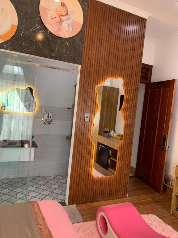 Koupelna v ubytování Hotel Hoàng Châu Đà Lạt