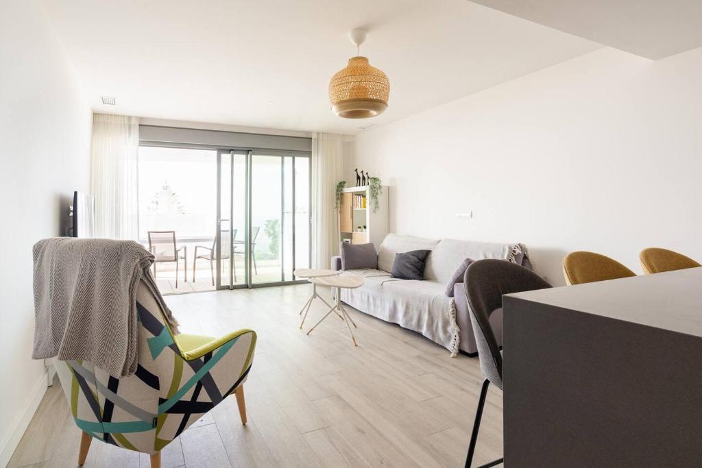 Postel nebo postele na pokoji v ubytování Mediterranean Apartment With Sea Views In Mijas