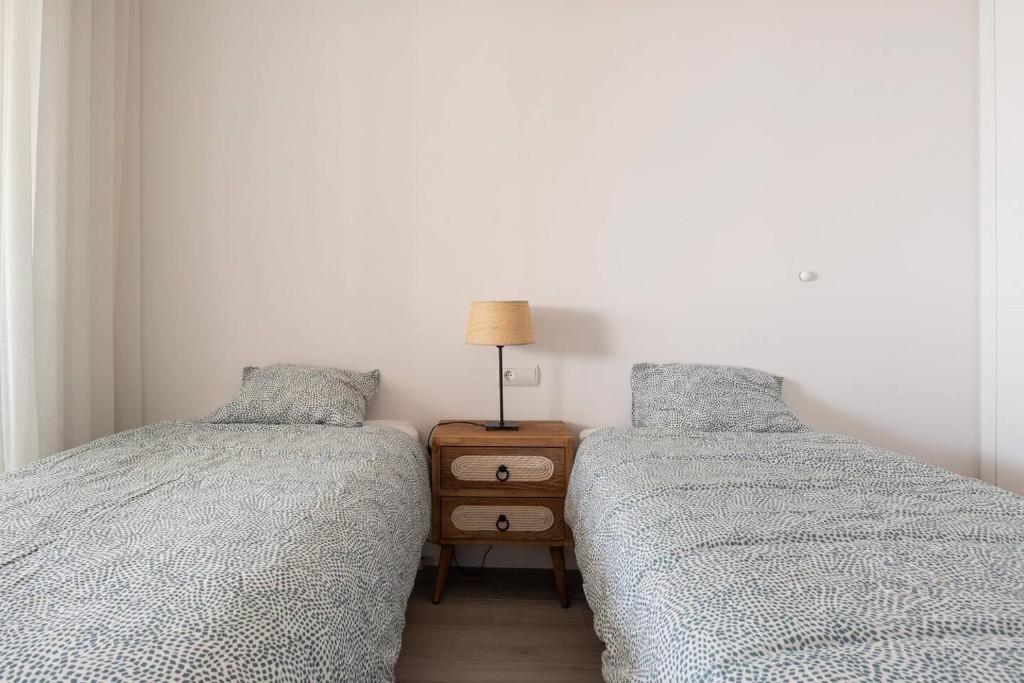 Postel nebo postele na pokoji v ubytování Mediterranean Apartment With Sea Views In Mijas