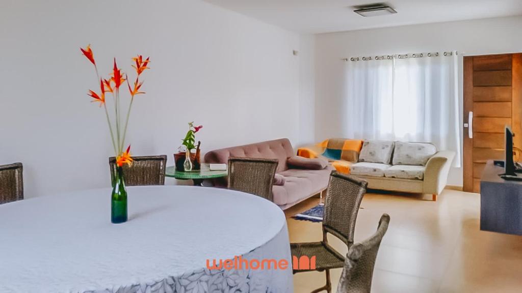 Posezení v ubytování Casa a 50m da praia no Pontal do Parana