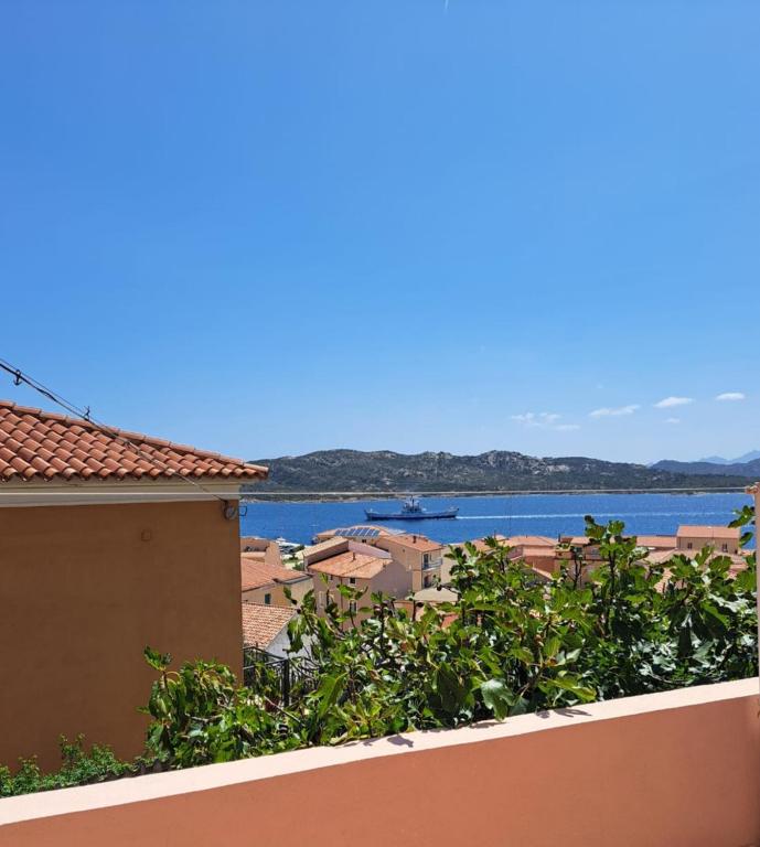 a view of the water from a building at Casa Nenetta in La Maddalena
