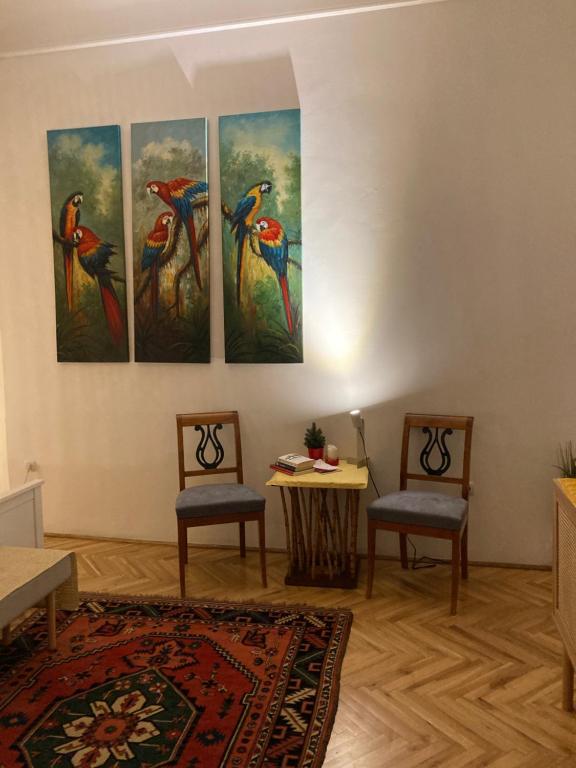 Posezení v ubytování Chez Marie