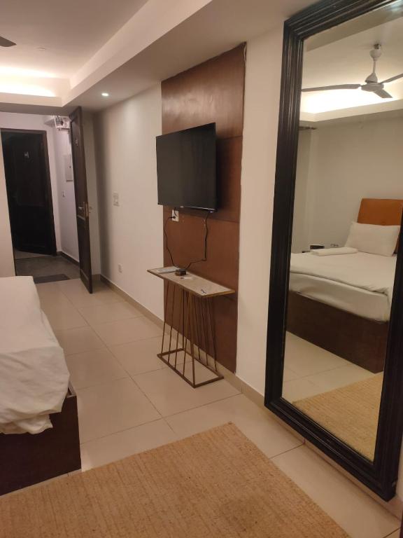 Postel nebo postele na pokoji v ubytování Hotel Blueberry
