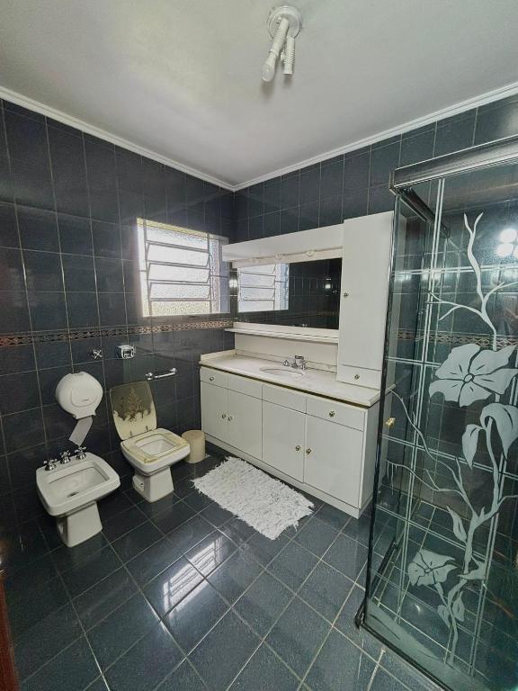 Koupelna v ubytování Casa do Rogerio Hostel - Unidade Shopping