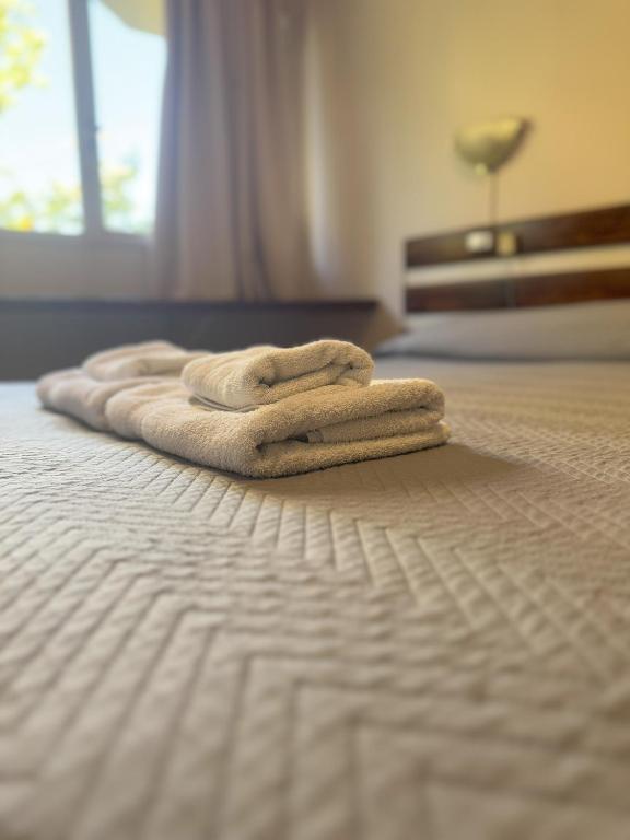 Una cama o camas en una habitación de Hotel San Rafael