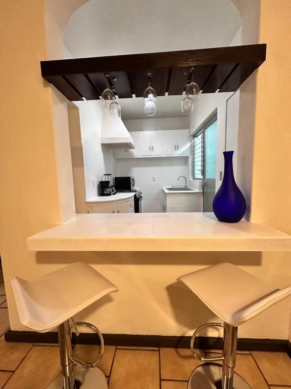 Kuchyň nebo kuchyňský kout v ubytování Central Petit Apartment