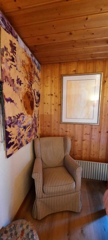 Posezení v ubytování BnB Claudy et Elizabeth Michellod-Dutheil