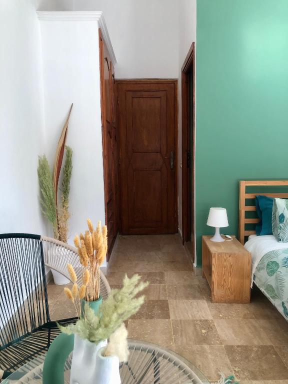 Postel nebo postele na pokoji v ubytování Teacook Marrakech