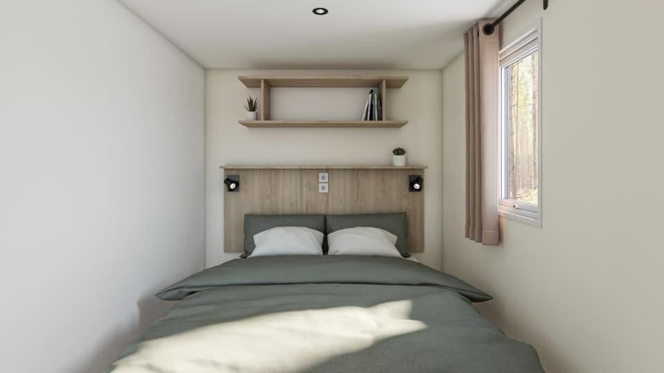 Postel nebo postele na pokoji v ubytování Eco-Lodge Lou Pantaï