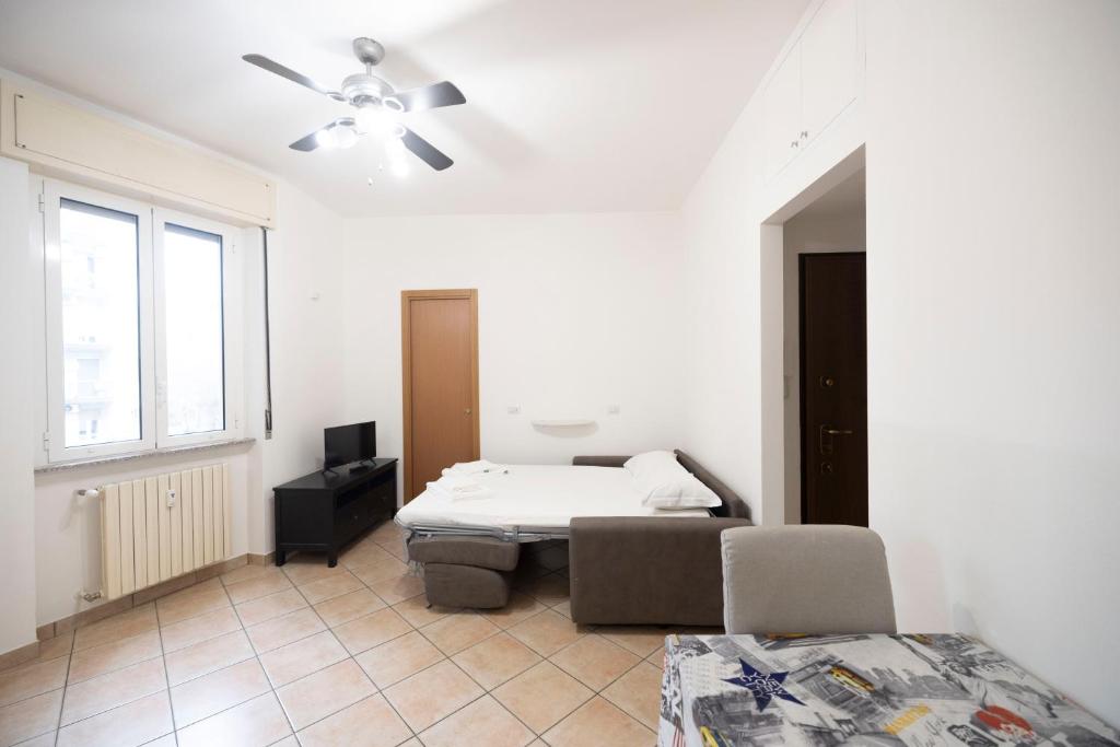 Postel nebo postele na pokoji v ubytování Magnifico Loft in Zona Udine M2