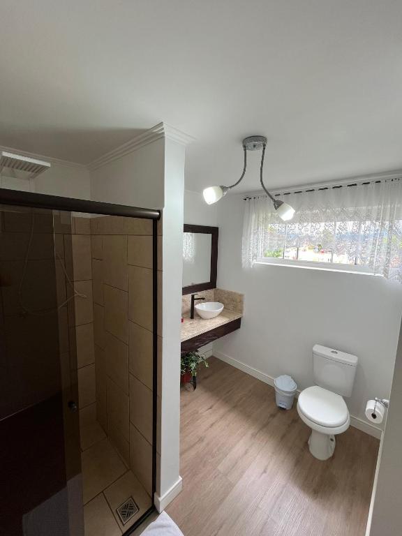Koupelna v ubytování Pousada Kaki Haus