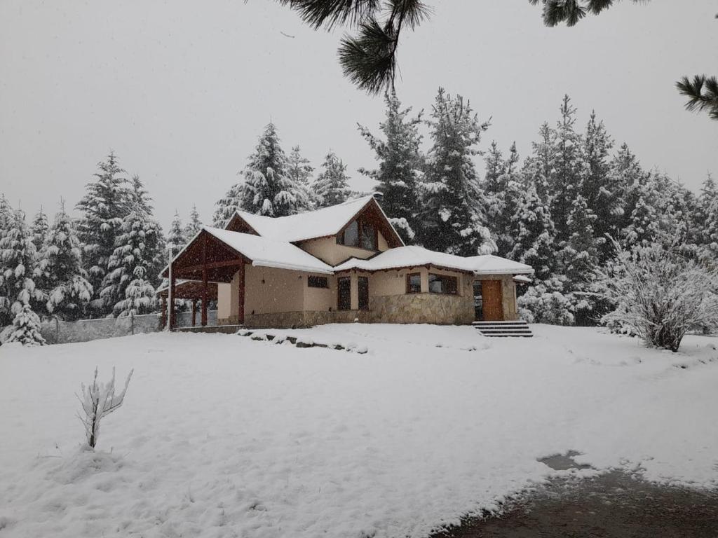 Aparts chalet Alquimia v zimě