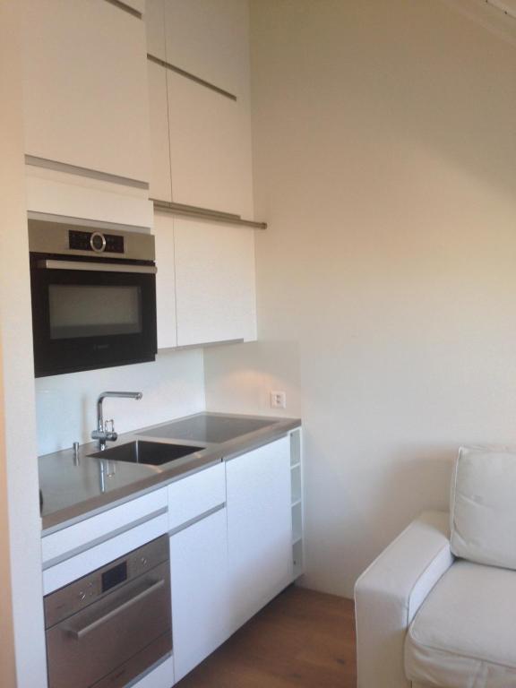 Kuchyň nebo kuchyňský kout v ubytování Carouge Loft Apartment