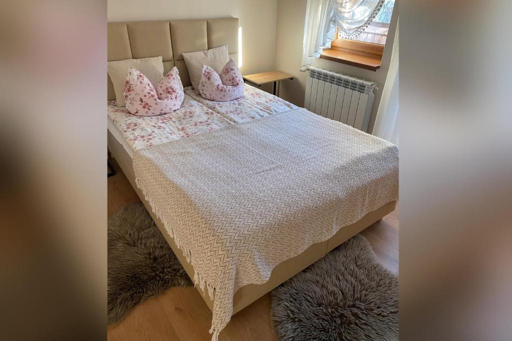 Posteľ alebo postele v izbe v ubytovaní Apartamenty nad Potokiem Aneta Burliga