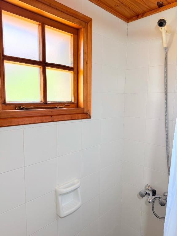 Koupelna v ubytování Hostería Bärenhaus