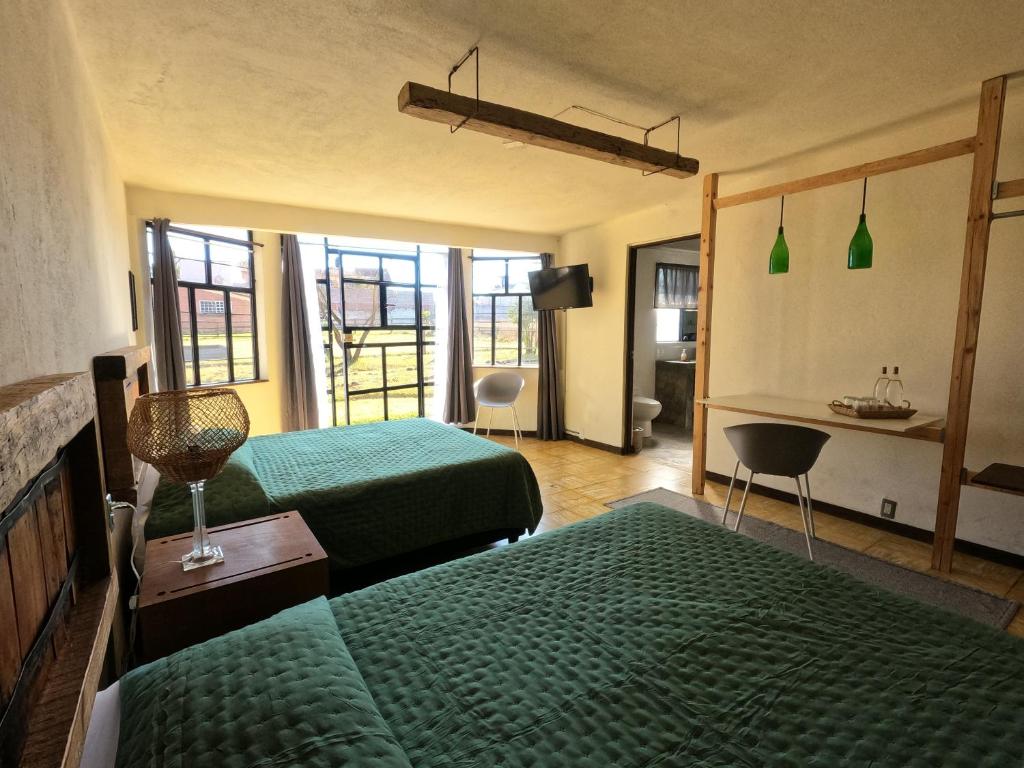 Posezení v ubytování Finca del Pomar