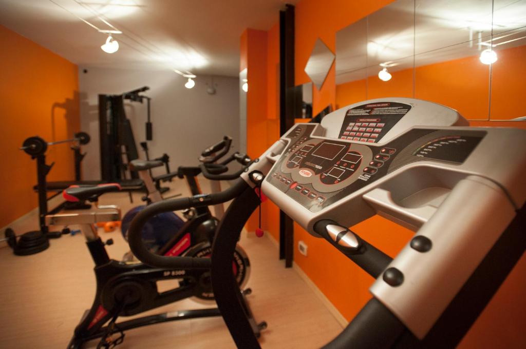 Fitness centrum a/nebo fitness zařízení v ubytování Hotel Langhe