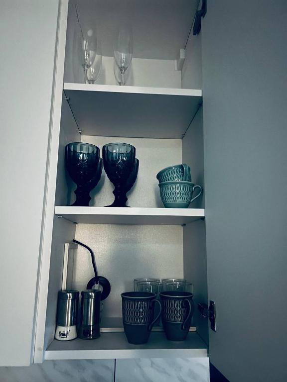 Kuchyň nebo kuchyňský kout v ubytování Hotel Menchul